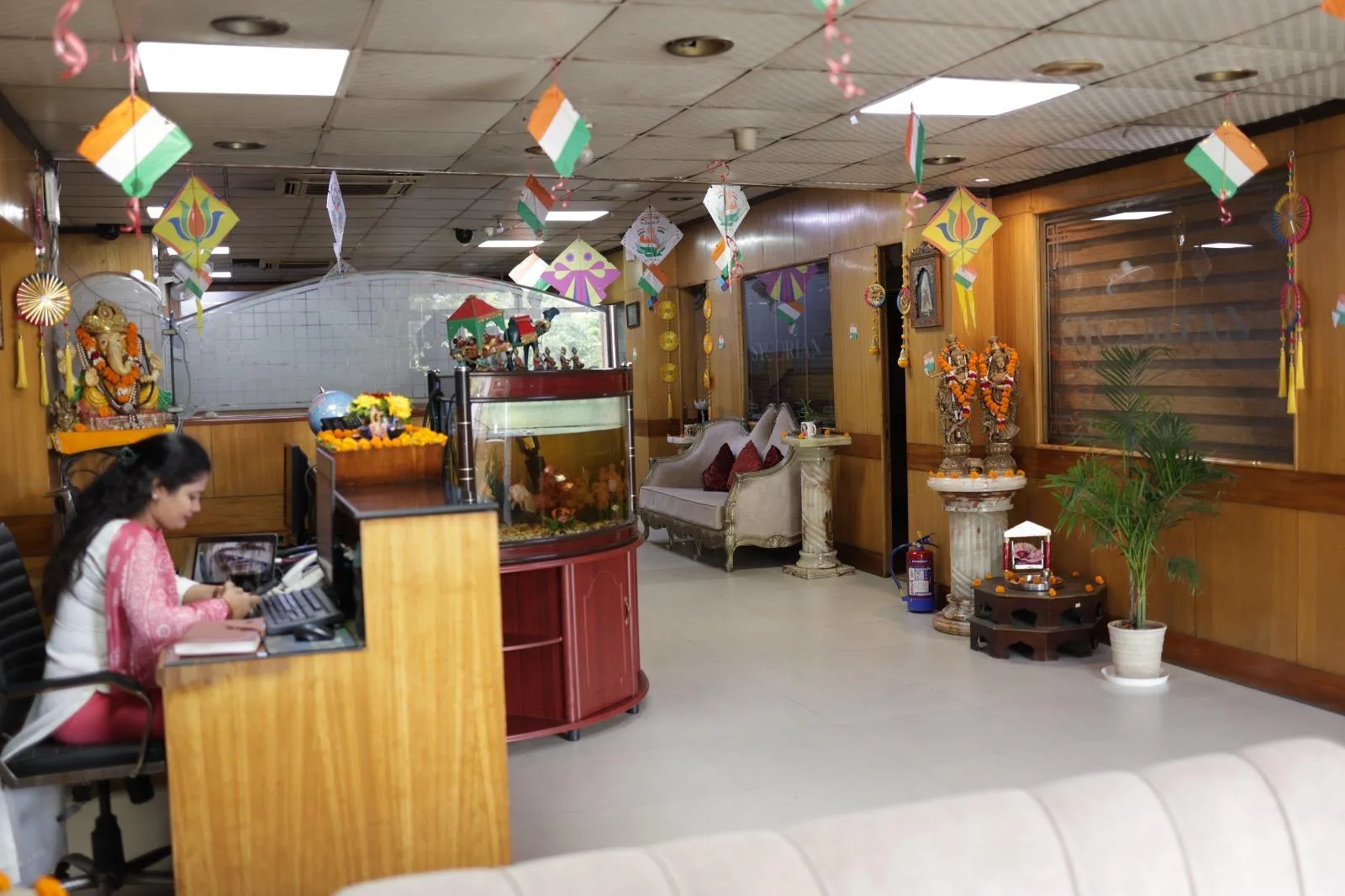 The reception at the Sycorian Safdarjung Enclave office in Delhi